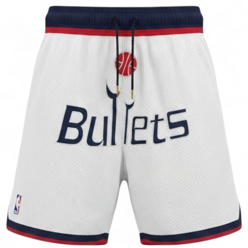 JUST DON Washington Bullets Basketball Shorts USA Mesh Mens M Streetwear Lux NBA